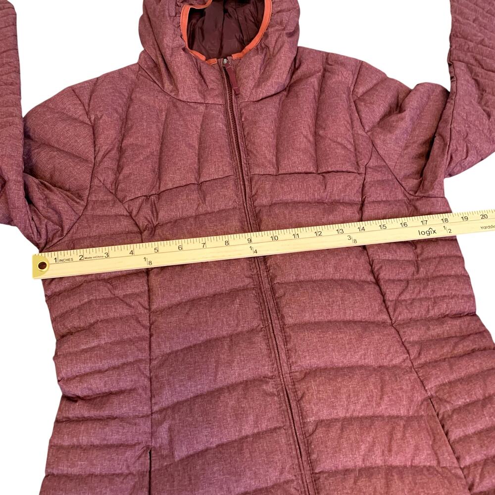 Eddie Bauer Puffer Jacket Down Blend Hooded Long Astoria Women's Size M - Picture 4 of 11